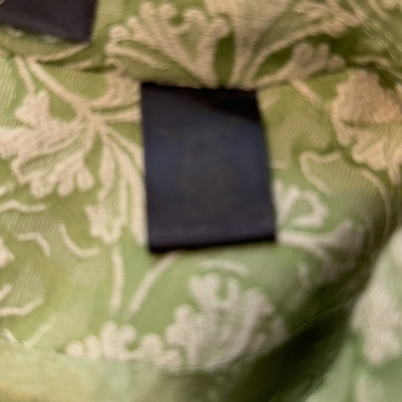 Liz Claiborne size 16 lime green embossed white flowers leaf’s Vtg coat jacket - Picture 6 of 14